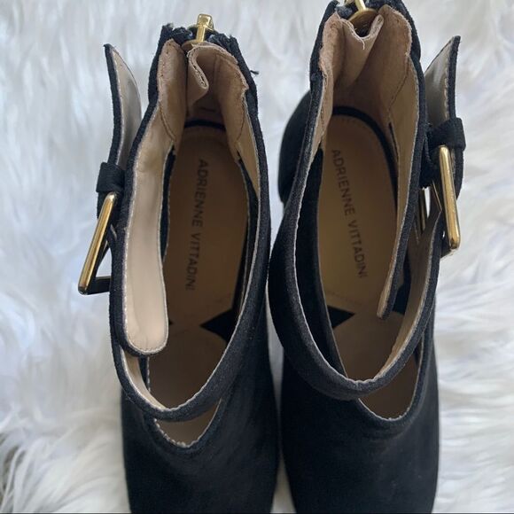 Adrienne Vittadini AV-Gail Stiletto Ankle Boots Black Heeled Booties Size 8 - Picture 5 of 8